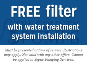 Free filter with water treatment system installation