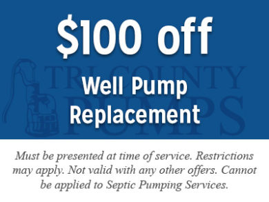 $100 off Well Pump Replacement