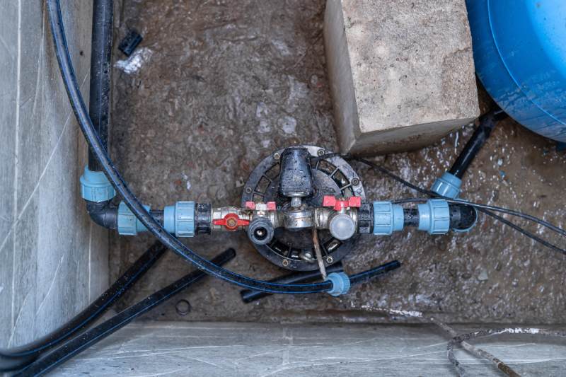 Aerial View Of A Deep Well Jet Pump That Was Just Repaired