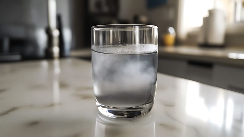 Cloudy Glass Of Water