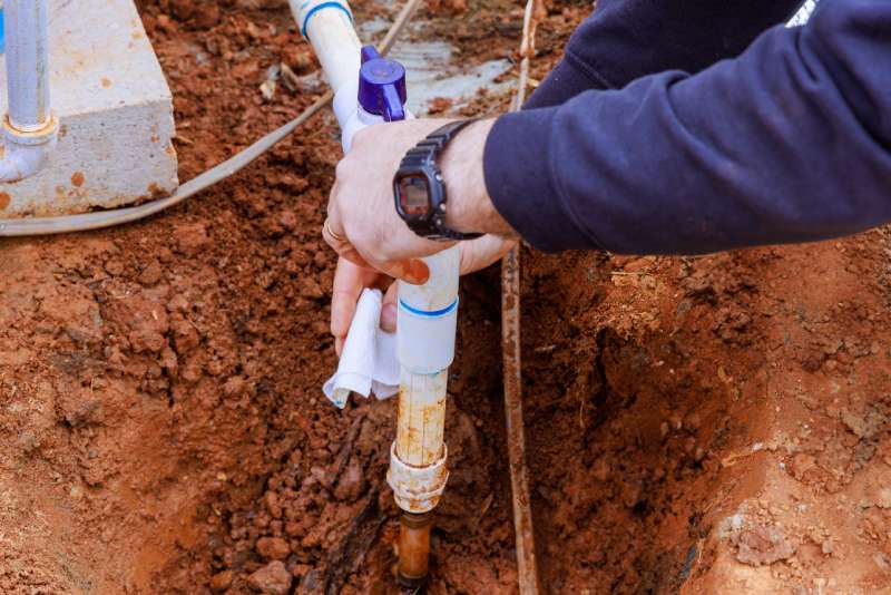 Man Working On A Constant Water Pressure System