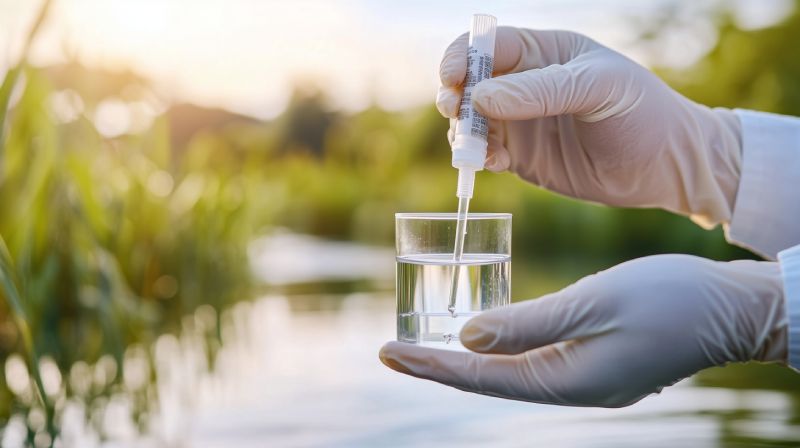 Specialist Performing PFAS & PFOS Remediation Testing