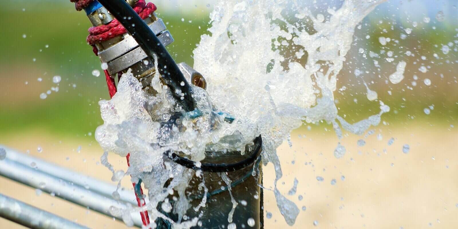 cleaning newly constructed water bore or well