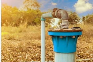 groundwater wells are drilled and water is supplied with PVC pipes