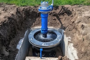 subsurface water pump installation