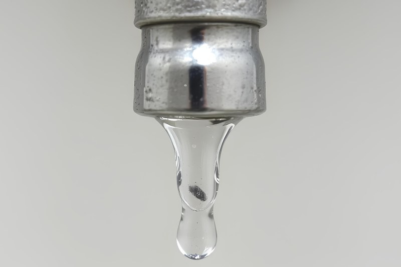 water dripping filled with heavy metals