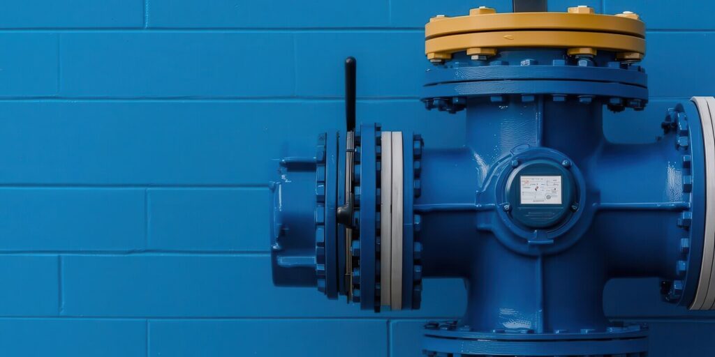 modern electric water pump installed in an industrial facility, electric water pump industrial
