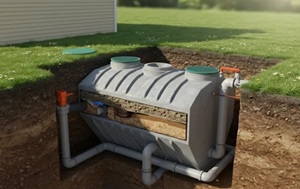 septic tank system diagram residential home