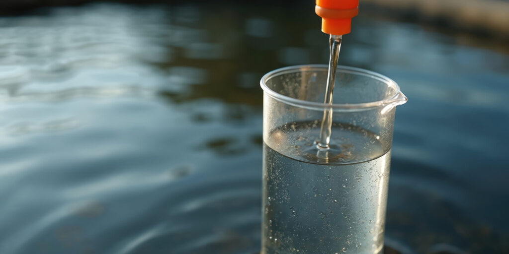 water quality checking with laboratory test