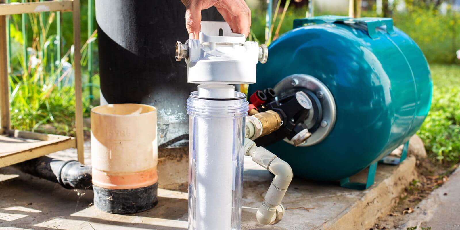 water supply system from a well in a country house - well pump service Carroll County MD