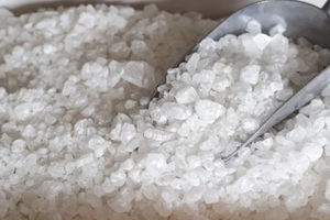 water softening salt crystals