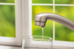 low water pressure flowing from kitchen faucet