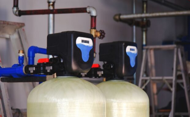 water softener tank unit