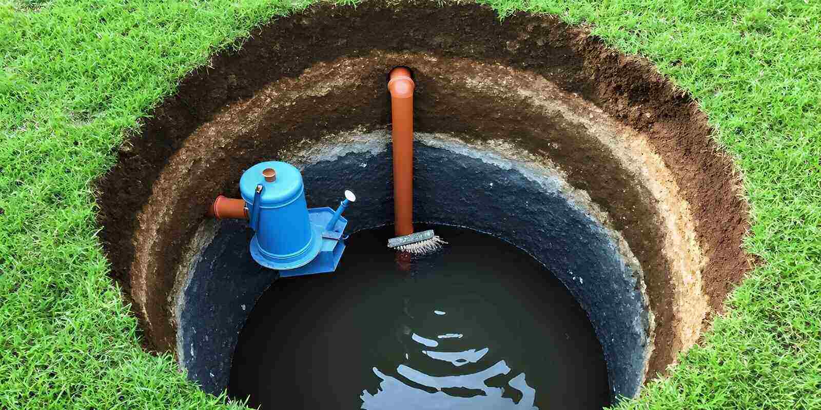 water pump action in a well outdoor environment photo of submersible pump setup