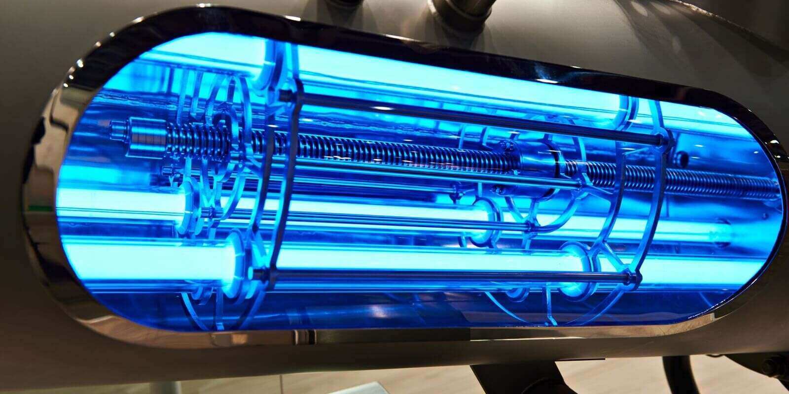 industrial UV installation for water cleaning